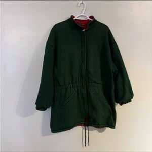 Vintage Chore Jacket sweater material plaid flannel lined